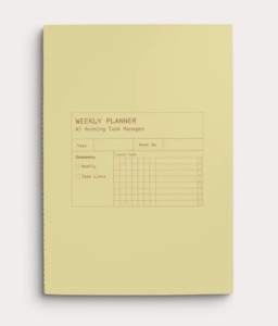 Yarn: Weekly Planner Notebook