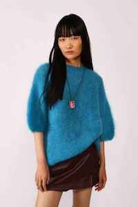 DIXIE Florence SSleeve Jumper Azure