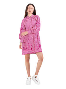 Womenswear: S&SODA Candy Cane Shirt Dress Pink