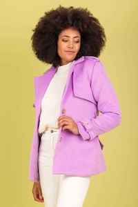 Womenswear: CHARLO Callie Coat Lilac