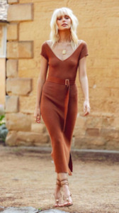 MIN OF STYLE Ray of Light Dress Terracotta