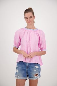 BRIARWOOD Teenie Top Pink Gingham