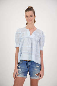 Womenswear: BRIARWOOD Terri Top Pale Blue