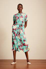 KING LOUIE La Boca Olive Dress