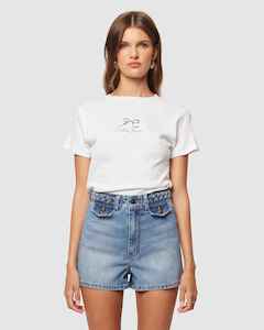 Menswear: ROLLA'S Pretty Bow Classic Tee Cloud