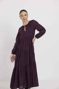 TUESDAY Barcelona Dress Plum