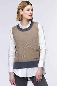 Menswear: ZAK & PLO Birdseye Vest Charcoal