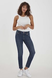 Womenswear: PULZ Anna MidW Skinny Jeans Denim