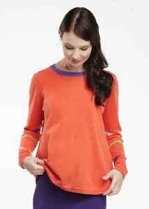 LD+CO Stripe Sleeve Jumper Amber