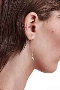 Menswear: SGC Earrings Falling Stolen Star Gold