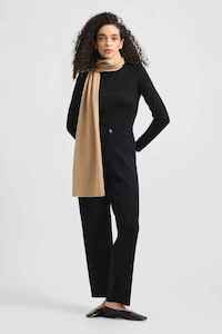 TOORALLIE Fine Wool Scarf Cashew