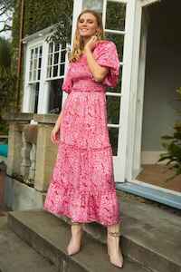 AUGUSTINE Mindy Maxi Dress PinkRed