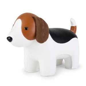 Furniture: Zuny Bookend Classic Beagle Tan