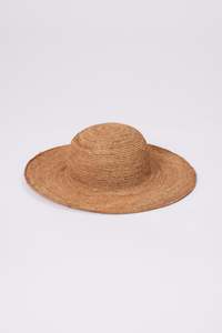 Amalfi Wide Brim Hat - Tea