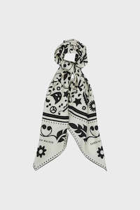 Filagree Classic Scarf - Cream/Black