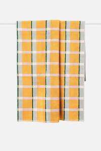 Accessories: Cozumel Beach Towel - Satsuma/Multi