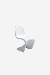 S-Shape Childs Chair - White