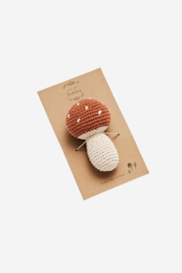 Crochet  Mushroom Rattle