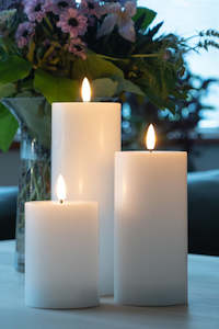 LED Pillar Candle - 10 x 10cm