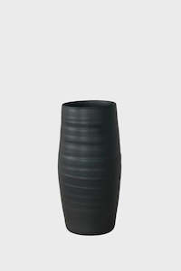 Vases Votives And Planters: Ash Vase Black - Medium