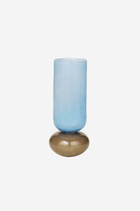 Dorit Vase - Light Blue/Taupe