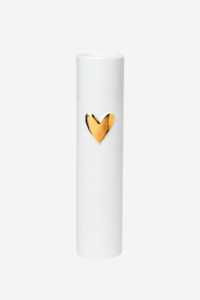 Gold Heart Vase