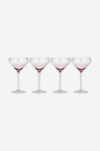 Coupe Glasses - Prism Plum Set of 4