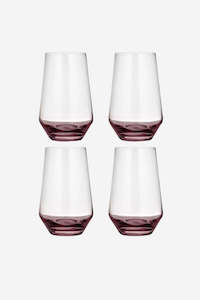 Prism Highball Tumbler - Plum Set of 4