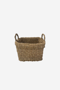 Briar Square Basket With Handles - Small