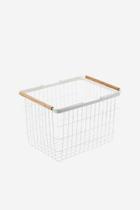 Yamazaki Tosca Laundry Basket - White