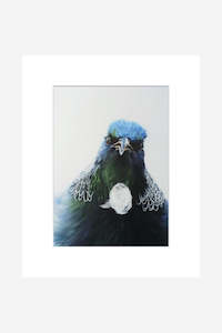 The Talkative Tui Mini Matted Print