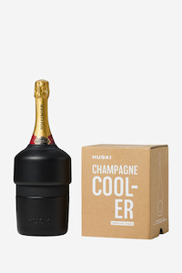 Keep Cups And Bottles: Huski Champagne Cooler - Black