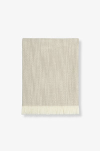 Throws And Blankets: Perendale Throw - Oatmeal