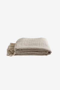 Throws And Blankets: Lindis Throw - Oatmeal