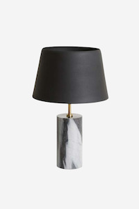 Easton Marble Table Lamp - Black