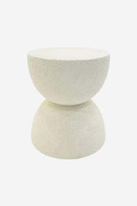 Furniture: Donny Stool - White Cement