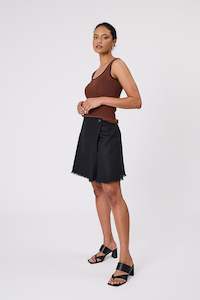 Barcelona Wrap Skirt - Black