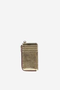 Winona Card Holder - Gold Crinkle