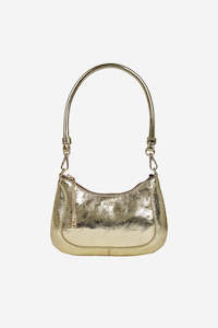 Sammie Mini Handbag - Light Gold Crinkle