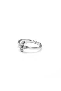 Flora Ring - Silver/Cubic Zirconia (US8)