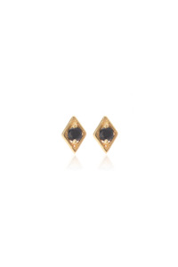 Keepsake Stud - Black/Gold