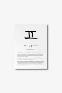 Papier Hq: Star Sign Print - Gemini