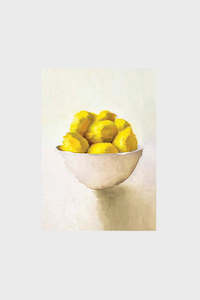 Painted Bowl of Lemons Unframed Print - A3