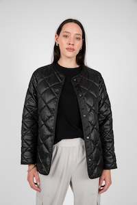 Alpine Quilted Jacket - Black