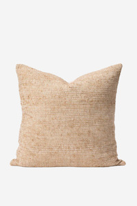 Sale: Freida Silk Blend Cushion - Tea/Natural