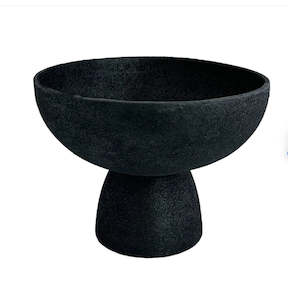 Elba Pedestal Bowl Black