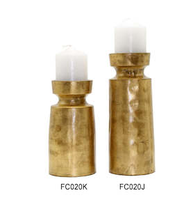 CANDLE HOLDER-VECTOR GOLD Set /2