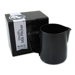 Coffee: Rhinowares Stealth Milk Jug 360ml Black