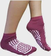 Clothing Footwear: Red Non-Slip Socks