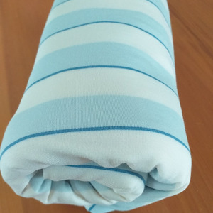 Sensory: Sensory Compression Sheets - Single, Organic Cotton, Blue & Cream